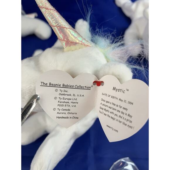 Ty Beanie Babies Bundle (3pcs) 3 Versions Of Mystic Unicorn - Picture 12 of 16